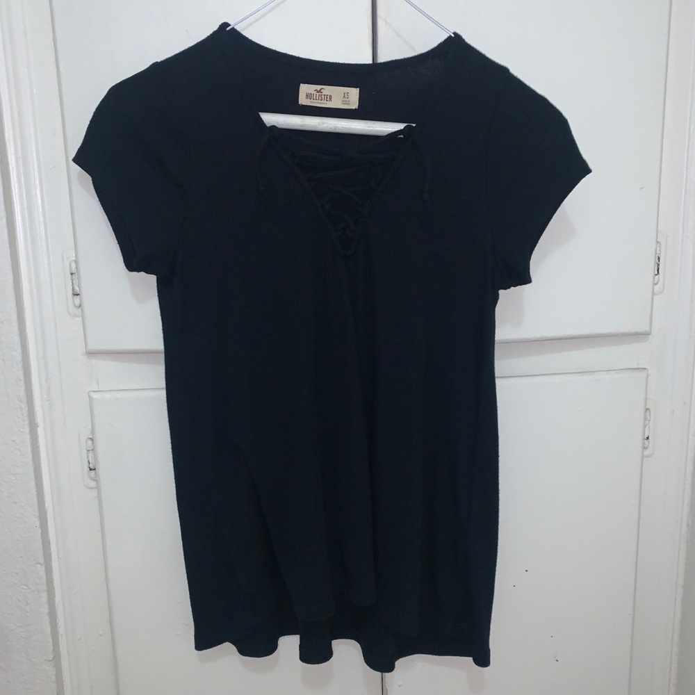 Hollister Criss Cross Black Top